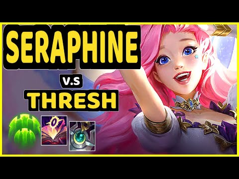 KASING (SERAPHINE) vs THRESH - BOTTOM SUPPORT GAMEPLAY - EUW Ranked GRANDMASTER