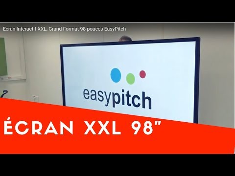 Ecran Interactif XXL, Grand Format 98 pouces EasyPitch