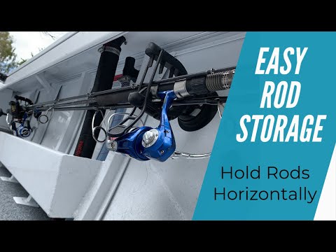 How To Store Fishing Rods Horizontal On A Boat - Using RAILBLAZA