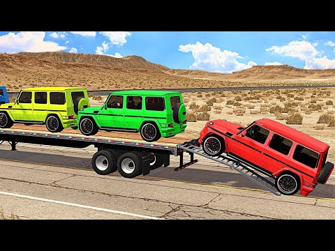 Cars Lightning McQueen Best of Strip Weathers! | Pixar Cars in Beamng.Drive 🔴 Big  Small 🔴 Dinoco