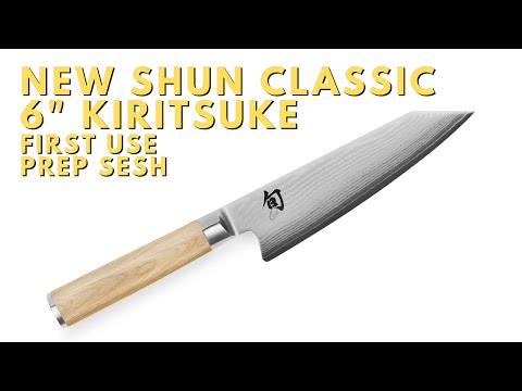 Shun Classic 6" Kiritsuke Knife Review | First Use Prep Sesh | The Perfect Prep Knife?