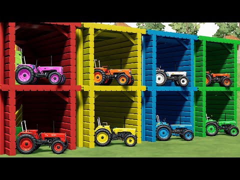 Garage with Colors - Epic Cultivating Work with Mini Tractors - Farming Simulator 22! 🚜