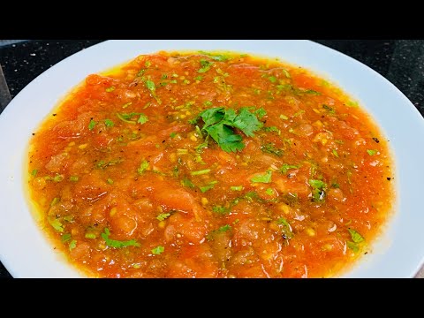 Lebanese tomato dip recipe || quick and easy tomato salsa