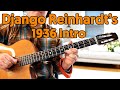 "Sweet Chorus" 1936 Django Reinhardt Intro