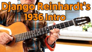"Sweet Chorus" 1936 Django Reinhardt Intro
