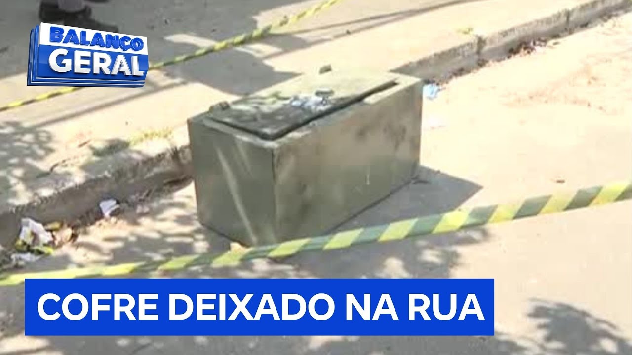 Mistério no Ipiranga: homem deixa cofre no meio da rua e vai embora