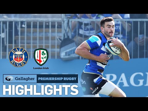 Bath v London Irish - HIGHLIGHTS | Last Minute Victory! | Gallagher Premiership 2021/22