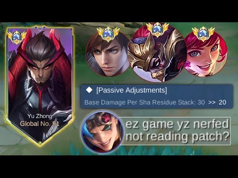 YU ZHONG PASSIVE NERF!? MOONTON CAN'T STOP ME FROM DOMINATING!!