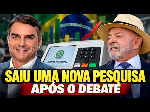 NOVA PESQUISA PRESIDENTE 2026 após DEBATE e SABATINA LULA e FLÁVIO BOLSONARO PESQUISA SEGUNDO TURNO