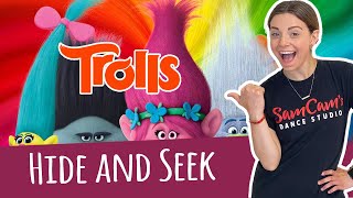 Follow Along Trolls Hide and Seek Dance Game