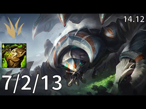 Skarner Jungle vs Kindred - EUW Grandmaster | Patch 14.12
