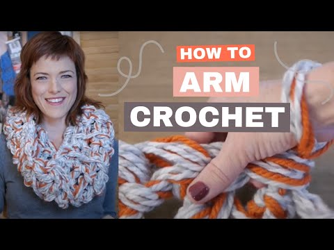 How to Arm Crochet a Cozy Cowl | No Hook Needed!