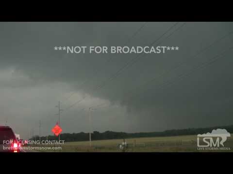 5-28-2017-Southern Oklahoma Tornado Warning, Funnel, Epic Lightning and large hail