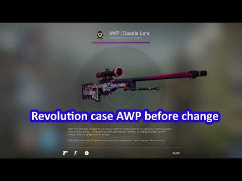 CSGO Revolution case AWP change (before and after)