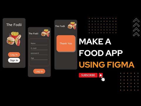 Make a App using Figma || UX UI  || Design a simple UI of a Food App in Figma - For beginners