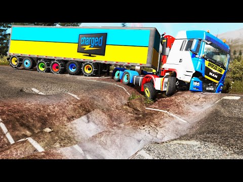 Trucks vs Potholes #87 | BeamNG.DRIVE