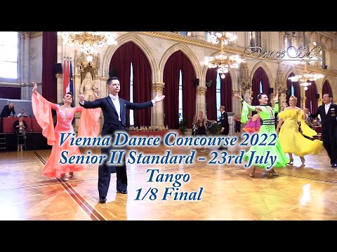 Vienna Dance Concourse 2022 - Senior II Standard Tango WDSF - 1/8 Final - 23 July 2022