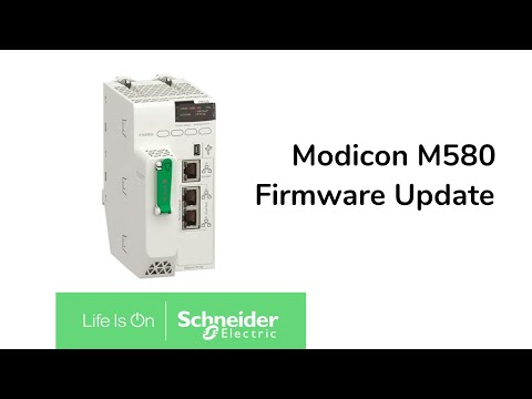 Wie wird die Firmware bei Modicon M580 Steuerungen aktualisiert?