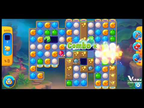 Fishdom. 9449 level no boosters and diamonds. 17 moves