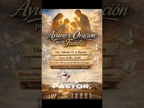 AYUNO Y ORACIÓN  Este Sábado 21 🗓️ nos unimos en Ayuno y Oración por La Familia 🙏🏻🛐.