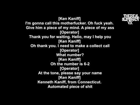 Eminem Gets A Call From Ken Kaniff (Lyrics)