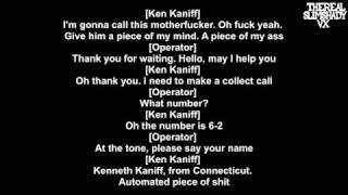 Eminem Gets A Call From Ken Kaniff (Lyrics)