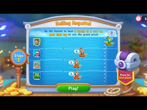 @Fishdom Win Strikes Level 11500 - 11508. Won 1st Place in Sailing Regatta Stage 2.