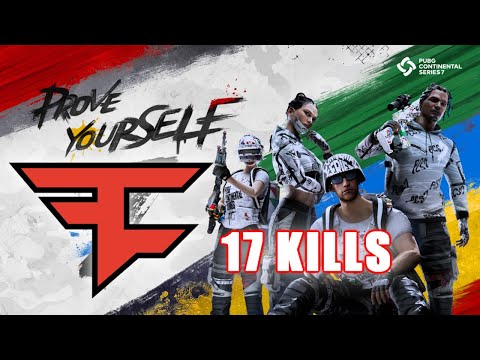 PCS 7 EUROPE - FAZE CLAN Gustav, Aitzy, Fexx & D1gg3r1 - 17 KILLS - PUBG