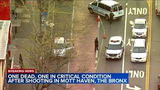 Gunfire leaves 1 dead, 1 critically wounded in Bronx