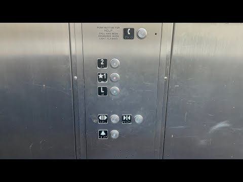 ILLEGAL DRUGS! SKETCHY Scenic Schindler Hydraulic Elevator @ Champa Square Shops - Denver, CO.