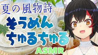 - 夏の風物詩 そうめんちゅるちゅる ASMR