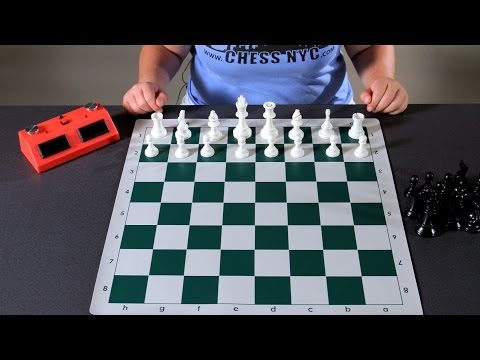 Demonstrating How to Set Up the Chess Board