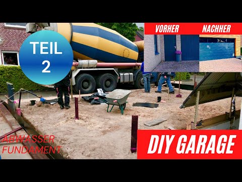 Garage bauen DIY XXL: Teil 2 / Fundament