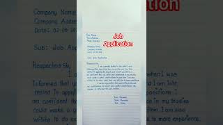 How to write a job Application ##
