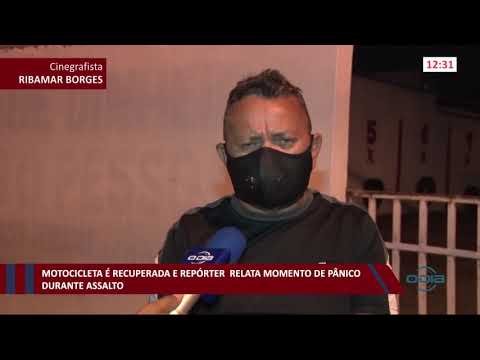 Motocicleta é recuperada e repórter relata momento de pânico durante assalto 01 12 2020