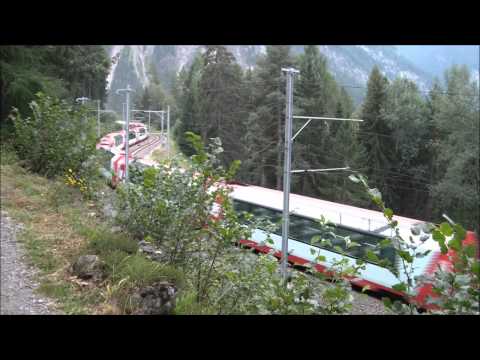 RhB Albula Bergün-Filisur: A caccia di treni/ Auf der Jagd nach Zügen