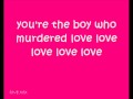 Diana Vickers boy who murdered love lyrics 