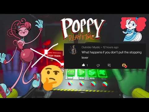 What if we don't stop the train in Poppy Playtime Chapter 2 ending ? 🤔🚂🚃