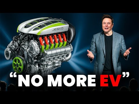 Part of a video titled Elon Musk's New Hydrogen Engine Will DESTROY Electric Cars!