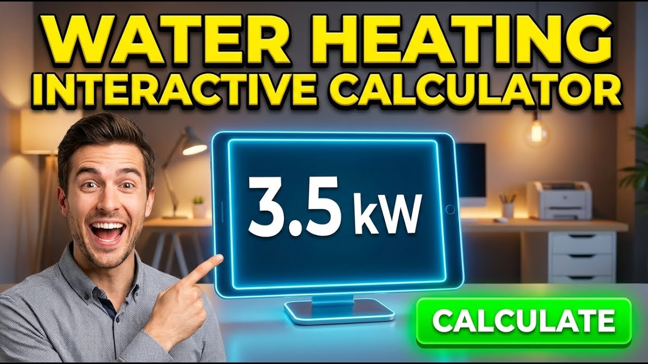 Water Heating Interactive Calculator