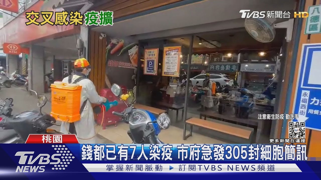 錢都已有7人染疫 市府急發305封細胞簡訊