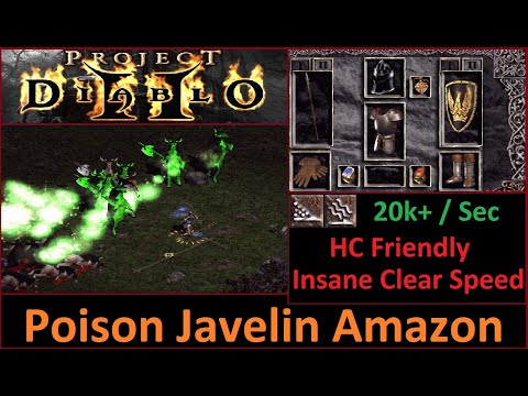 PD2 - S1 & S2 - Poison Javazon Guide/Showcase - MOO MOO Insane Clear!