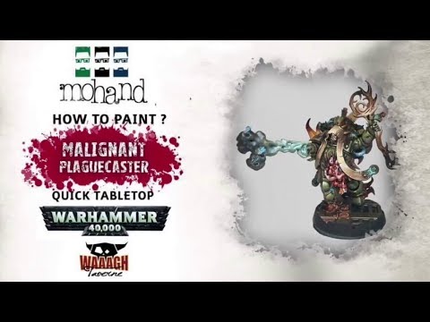 ( ENG ) How to paint  the Malignant Plague Caster Warhammer 40 000