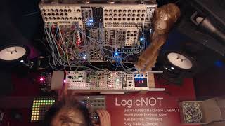 Video thumbnail for Modular LiveSET Vol.002 "Bass the bass" Cwejman VCO-6, Synthesis Technology e300, Mungo, Monkey by LogicNOT