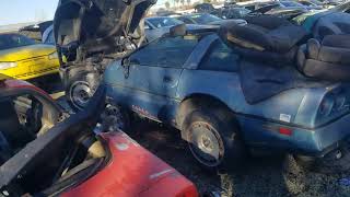 Corvettes at I Pull U  Pull Sacramento