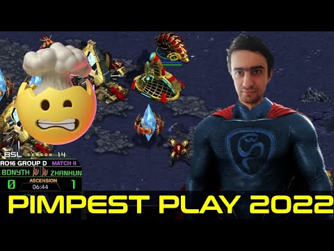 Pimpest Plays 2022 - 200 IQ Bonyth Teaches How To Defend Dark Templars Rush Without Observer !