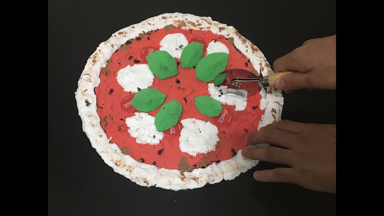 【ストップモーション 料理】食べられないピザ【a stop motion pizza】