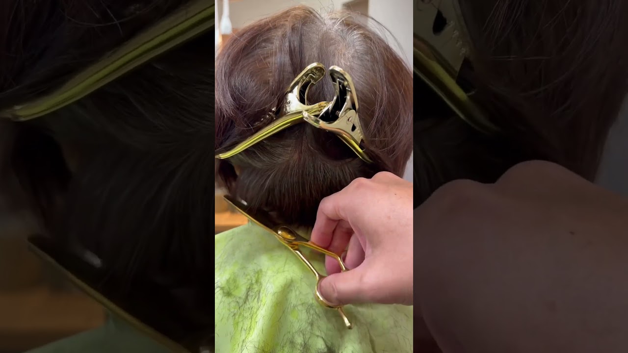 上品なショートカット/Short Haircut #haircut #hair #단발펌스타일#헤어컷