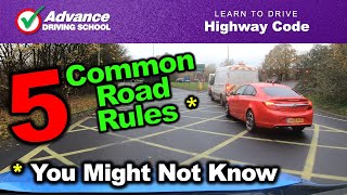 5 Common Road Rules You Might Not Know  |  Learn to drive: Highway Code