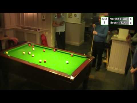 Newry Pool Kieran McMahon vs Declan Brennan 28th April 2015